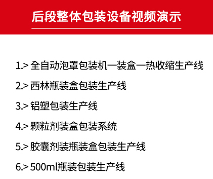 后段整體包裝設備視頻演示